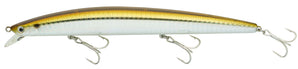 Daiwa Tournament Shiner SL-F 170 color Laser Shad, lomo dorado con escama holográfica