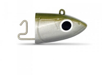 Cabeza plomada de recambio Fiiish para vinilo Black Minnow, con anilla superior y varilla de sujeción del cuerpo