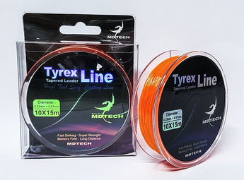 Cola de rata MDTECH Tyrex Line naranja: caja y bobina 0,23-0,57 mm