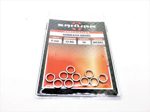 SAKURA Anneaux Brisés 6-10 mm – Anilla Partida de Acero Inoxidable 10 uds.