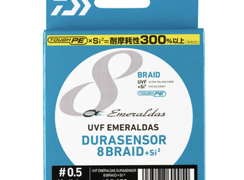 Caja de hilo trenzado DAIWA UVF Emeraldas Durasensor 8 Braid +Si² PE 0.5 150 m