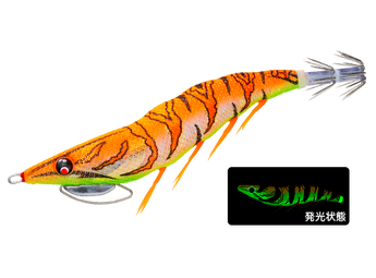 DUEL EZ-Q Cast Plus 3.5 color 1 LGOG 夜光ゴールドオレンジ (Luminous Gold Orange) - cuerpo Luminiscente