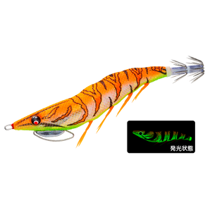 DUEL EZ-Q Cast Plus 3.5 color 1 LGOG 夜光ゴールドオレンジ (Luminous Gold Orange) - cuerpo Luminiscente