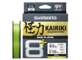 SHIMANO Kairiki 8+ Mantis Green 0,10 mm 300 m