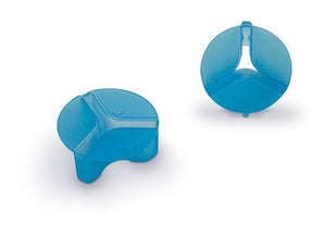 ZUN ZUN Protector de Anzuelos talla SS, pieza de plástico translúcido azul, bolsa de 5 unidades