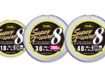 DUEL Super X-Wire 8 multicolor, bobinas de 150 m, 200 m y 300 m