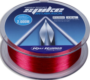 Bobina de hilo de nylon KALI KUNNAN Spike Antiabrasión rojo de 2.000 m