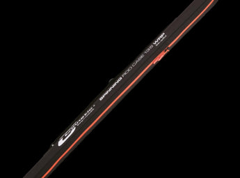 Funda CINNETIC Spinning Rod Case 135 WRP negra con cremallera naranja