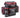 DAIWA Tournament Surf, mochila de surfcasting negra y roja con nevera lateral
