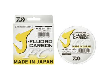 Caja y bobina de fluorocarbono DAIWA J-Fluorocarbon 0,35 mm 100 m