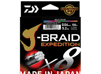 Caja de hilo trenzado DAIWA J-Braid Expedition x8 multicolor (Multi Color)
