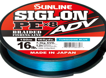 SUNLINE Siglon PE ADV x8 Azul Turquesa – bobina de hilo trenzado