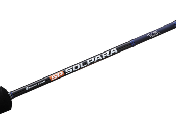 Rotulación del blank de la serie Major Craft Solpara Ajing: SP SOLPARA y AJING GAME
