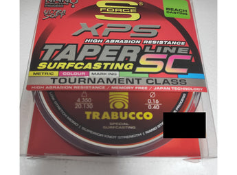 TRABUCCO S-Force XPS Taper Line SC – caja de 250 m (0,16–0,40 mm)