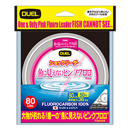 Bobina de fluorocarbono DUEL Pink Fluorocarbon Shock Leader