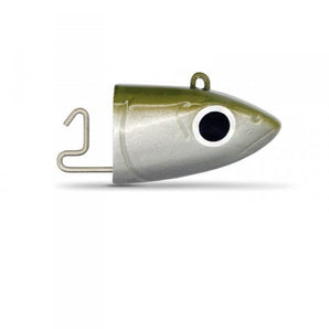 Cabeza plomada de recambio Fiiish para vinilo Black Minnow, con anilla superior y varilla de sujeción del cuerpo
