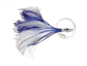 Señuelo Flash Feather Rigged Blue/White