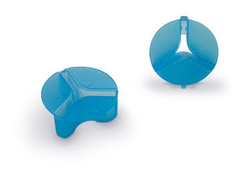 ZUN ZUN Protector de Anzuelos talla SS, pieza de plástico translúcido azul, bolsa de 5 unidades