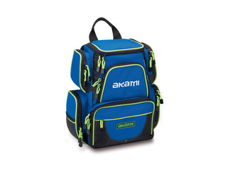 AKAMI MG23, mochila de pesca azul: vista frontal