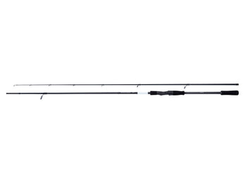 SHIMANO Bassterra XT+ Sea Bass BSTRXTPSB80L - cana entera en sus dos tramos, foto oficial del modelo; el blank rotula BASSTERRA XT+
