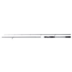 SHIMANO Bassterra XT+ Sea Bass BSTRXTPSB80L - cana entera en sus dos tramos, foto oficial del modelo; el blank rotula BASSTERRA XT+