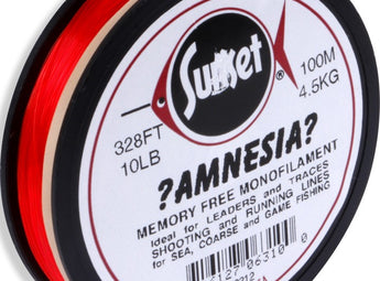 Bobina de monofilamento SUNSET Amnesia rojo de 100 m