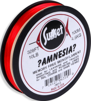 Bobina de monofilamento SUNSET Amnesia rojo de 100 m
