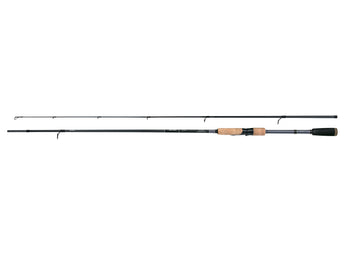 Caña SHIMANO Catana FX Spinning 2,39 m 20-50 g en sus dos tramos, con empuñadura de corcho