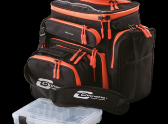 CINNETIC PRO Compact Bag WRP, mochila negra y naranja con estuche portabobinas y 2 cajas