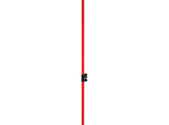 Pica de surfcasting DAIWA roja de 1,50 m, con cabezal superior y cazoleta regulable