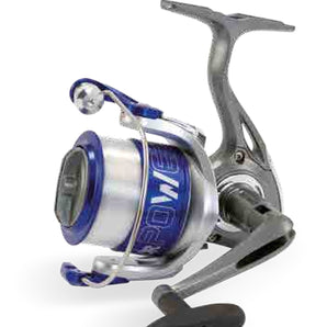 Carrete de spinning LINEAEFFE Vigor Power 2 plateado y azul