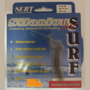 Caja del fluorocarbono híbrido SERT Silanium Surf de 0,44 mm, 15,3 kg y 100 m