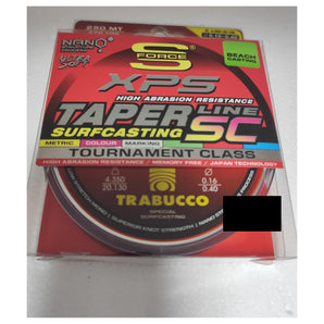 TRABUCCO S-Force XPS Taper Line SC – caja de 250 m (0,16–0,40 mm)
