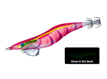 Jibionera YO-ZURI Aurie-Q 3D 3.5 color LYYR: base roja con cuerpo luminiscente