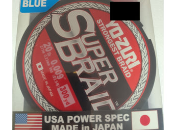 YO-ZURI Super Braid Azul – caja de 300 yd (275 m), 20 lb