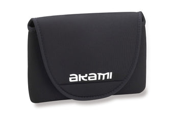 AKAMI Portacarretes Neopreno, funda de neopreno negra para carrete con solapa